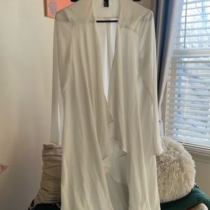Zara white duster